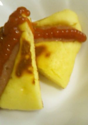 ソーセージ入りパンケーキ-レシピのメイン写真