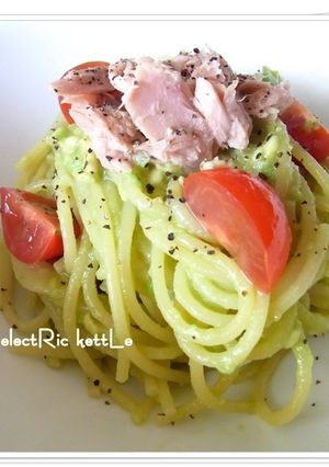 アボカドde和風グリーンクリームパスタ-レシピのメイン写真