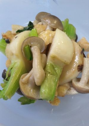 酒ツマ　かぶとシメジのバター醤油炒め-レシピのメイン写真