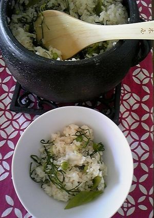 おかひじき＆スナップえんどうごはん-レシピのメイン写真