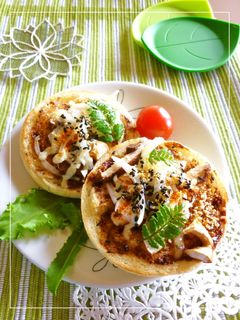 田楽味噌×椎茸×新玉葱のトースト-レシピのメイン写真