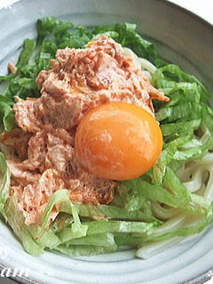 ツナ&キムチのサラダうどん-レシピのメイン写真