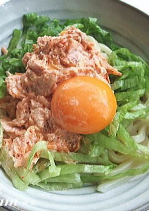 ツナ＆キムチのサラダうどん-レシピのメイン写真