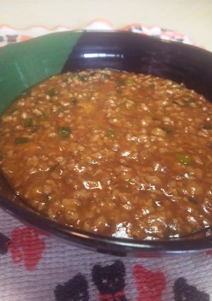 ジャージャー麺風麻婆ソースのパスタ-レシピのメイン写真