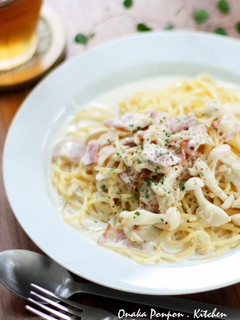 ほたて♡ベーコン♡きのこのパスタ♪-レシピのメイン写真