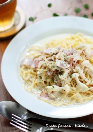 ほたて♡ベーコン♡きのこのパスタ♪-レシピのメイン写真