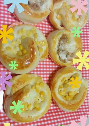 ☆クルっと巻いて簡単惣菜パン-レシピのメイン写真