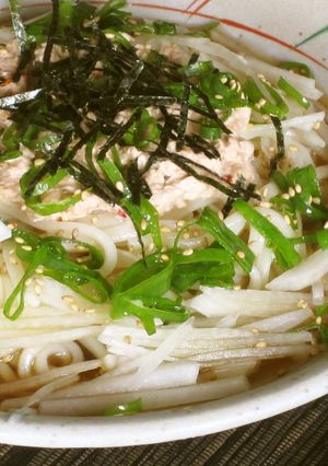 ピリ辛☆ぶっかけツナうどん-レシピのメイン写真