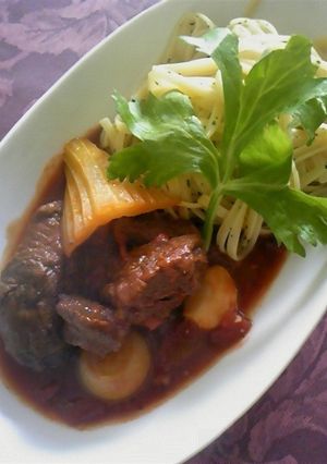 牛肉の赤ワイン煮込み-レシピのメイン写真