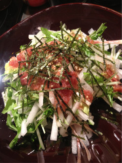 大根と水菜のシャキシャキ梅サラダ-レシピのメイン写真