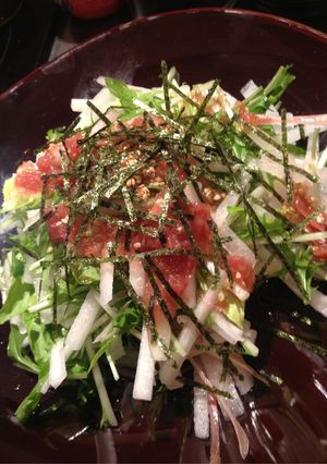 大根と水菜のシャキシャキ梅サラダ-レシピのメイン写真