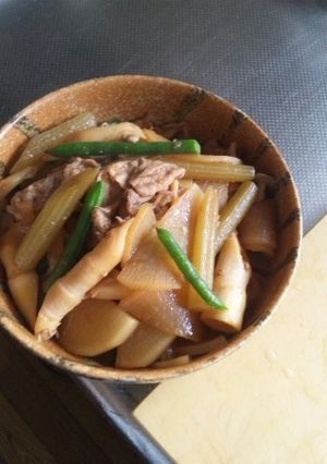 ホッとする味♪タケノコとふきの煮物-レシピのメイン写真