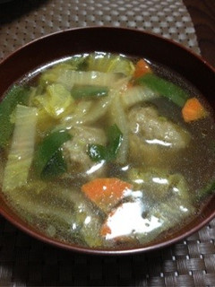 冷凍のまま肉団子の中華スープ-レシピのメイン写真