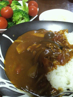 トマト缶であっさり、ナス入りカレー♪-レシピのメイン写真