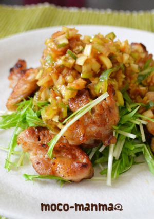 豚と水菜の梅味ユーリンチー風＊油淋鶏＊-レシピのメイン写真