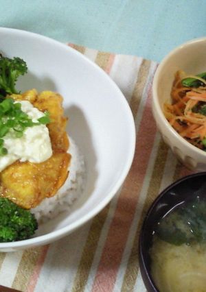 カフェ風チキン南蛮丼-レシピのメイン写真