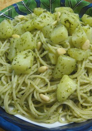 じゃがいもたっぷりジェノベーゼパスタ-レシピのメイン写真