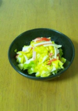 春キャベツとカニカマの味噌マヨ和え-レシピのメイン写真