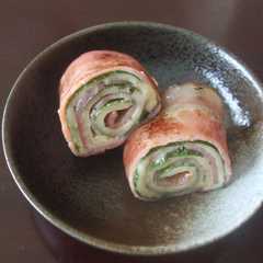 รูปของ ◎ベーコンのシソ＆チーズくるくる巻き◎