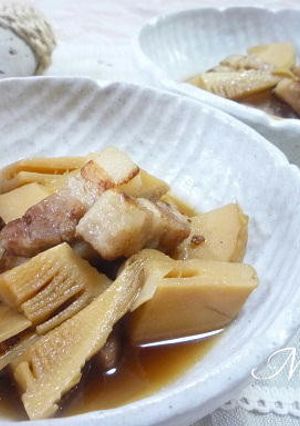 筍と豚バラ肉の煮物-レシピのメイン写真
