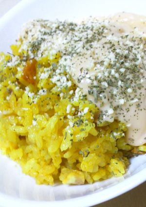 イカ＆竹輪カレーピラフ★ホワイトソース添-レシピのメイン写真