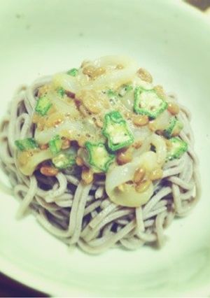 イカと納豆のネバネバ蕎麦-レシピのメイン写真