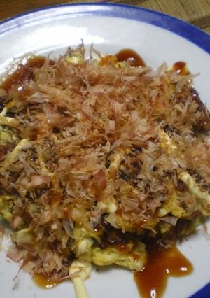 お好み焼風オムレツ-レシピのメイン写真