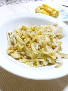 ゆで白菜ともやしのおかかマヨ醤油和え-レシピのメイン写真
