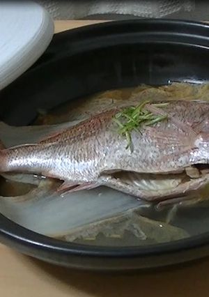 カボスと鯛の蒸し物-レシピのメイン写真