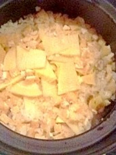 旬な竹の子で鍋炊ご飯-レシピのメイン写真