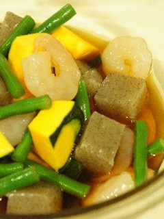 時短!レンジで海老の煮物-レシピのメイン写真