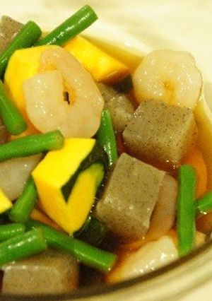 時短!レンジで海老の煮物-レシピのメイン写真