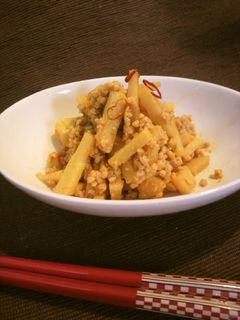 竹の子のピリ甘辛マーボ炒め☆豆板醤使用-レシピのメイン写真