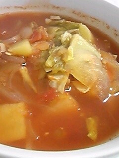 サルサソースでミネストローネ♪-レシピのメイン写真
