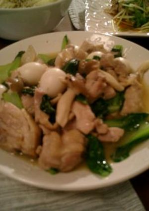 鶏肉と小松菜のレモン中華炒め-レシピのメイン写真