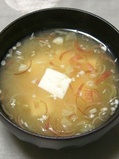豆腐と冥加の味噌汁-レシピのメイン写真