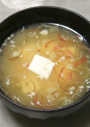 豆腐と冥加の味噌汁-レシピのメイン写真