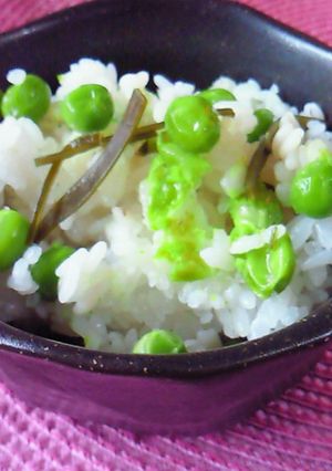 グリンピースご飯が大好物になりました-レシピのメイン写真