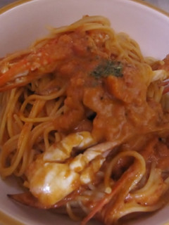 カニのトマトクリームパスタ-レシピのメイン写真