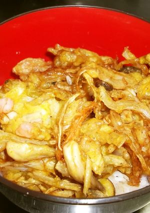 本格☝お蕎麦屋さんシリーズ♪かき揚げ丼-レシピのメイン写真