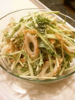 ★ちくわと水菜のサラダ★-レシピのメイン写真