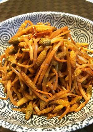 お酒のつまみに!シャキッと☆つくし炒め-レシピのメイン写真
