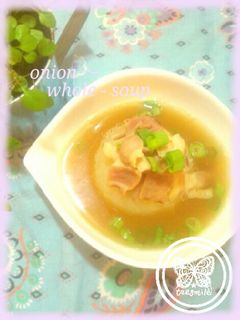 新玉ねぎ丸ごと簡単スープ-レシピのメイン写真