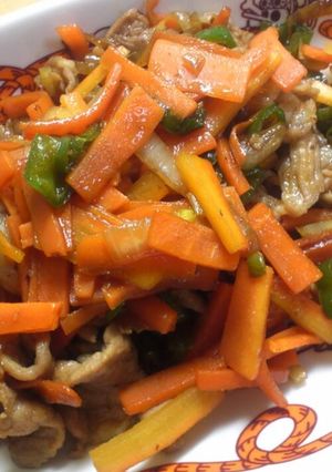 簡単美味♪がっつり健康彩り肉野菜炒め-レシピのメイン写真