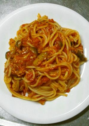 トマトソースパスタ-レシピのメイン写真