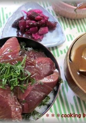 ごま油が決め手＊贅沢づけ丼＊-レシピのメイン写真