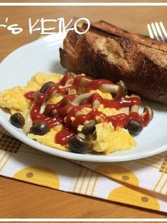 しめじ入りスクランブルエッグ-レシピのメイン写真