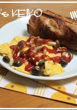 しめじ入りスクランブルエッグ-レシピのメイン写真