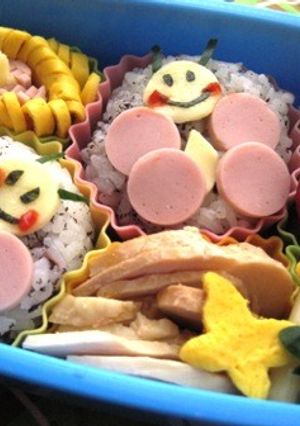 ちょうちょうのお弁当(キャラ弁)-レシピのメイン写真