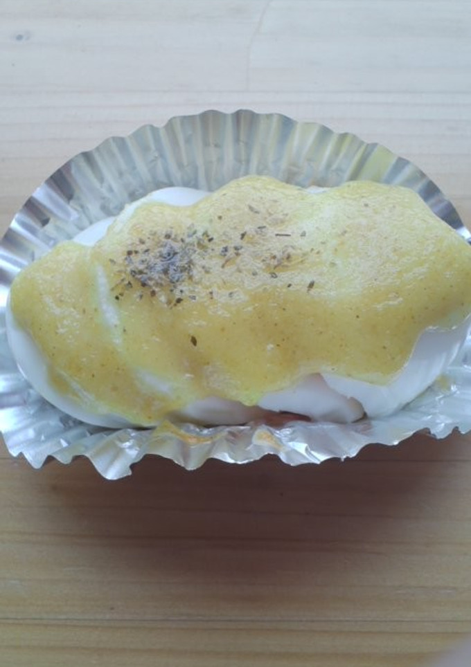お弁当に！カレーマヨonゆで卵-レシピのメイン写真